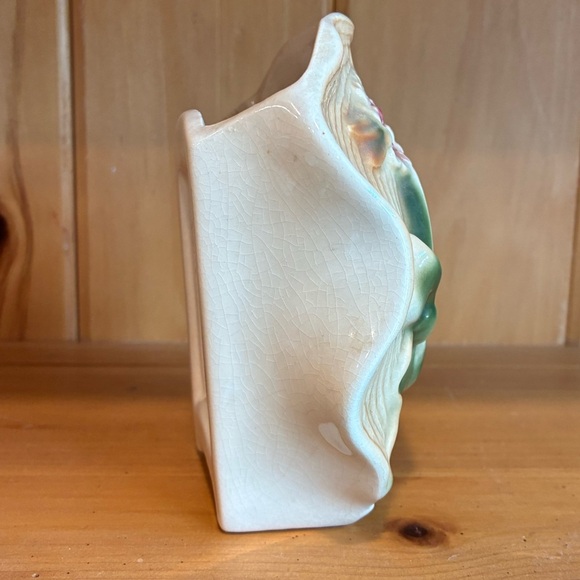 Vintage Royal Copley Straw Hat Wall Pocket - Picture 3 of 9